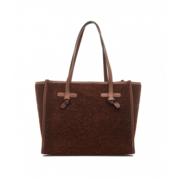 Shopper in teddy Marcella Furry marrone