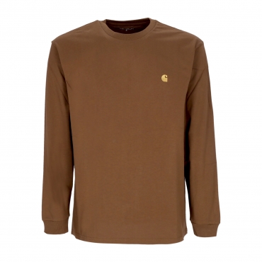 maglietta manica lunga uomo l/s chase t-shirt TAMARIND/GOLD