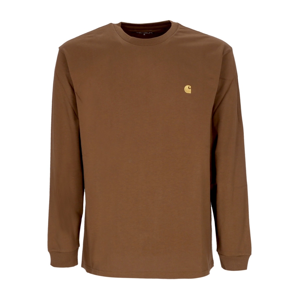 maglietta manica lunga uomo l/s chase t-shirt TAMARIND/GOLD