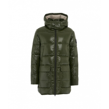 Cappotto in eco piuma Christian verde