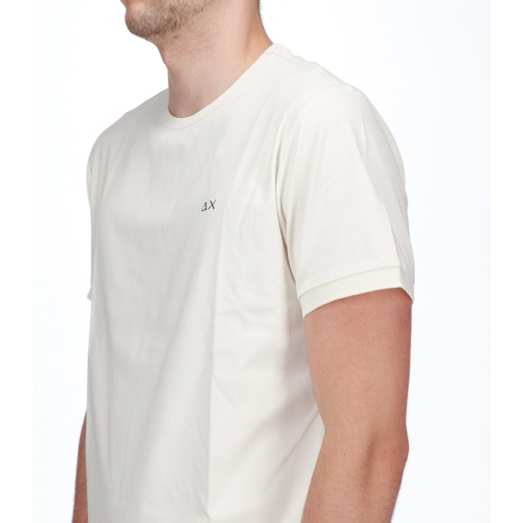 Tshirt Sun 68 Uomo Pocket Solid Short Sleeves3 31 BIANCO PANNA