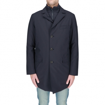Giacca Save The Duck Uomo Helmut Cappotto BLUE BLACK