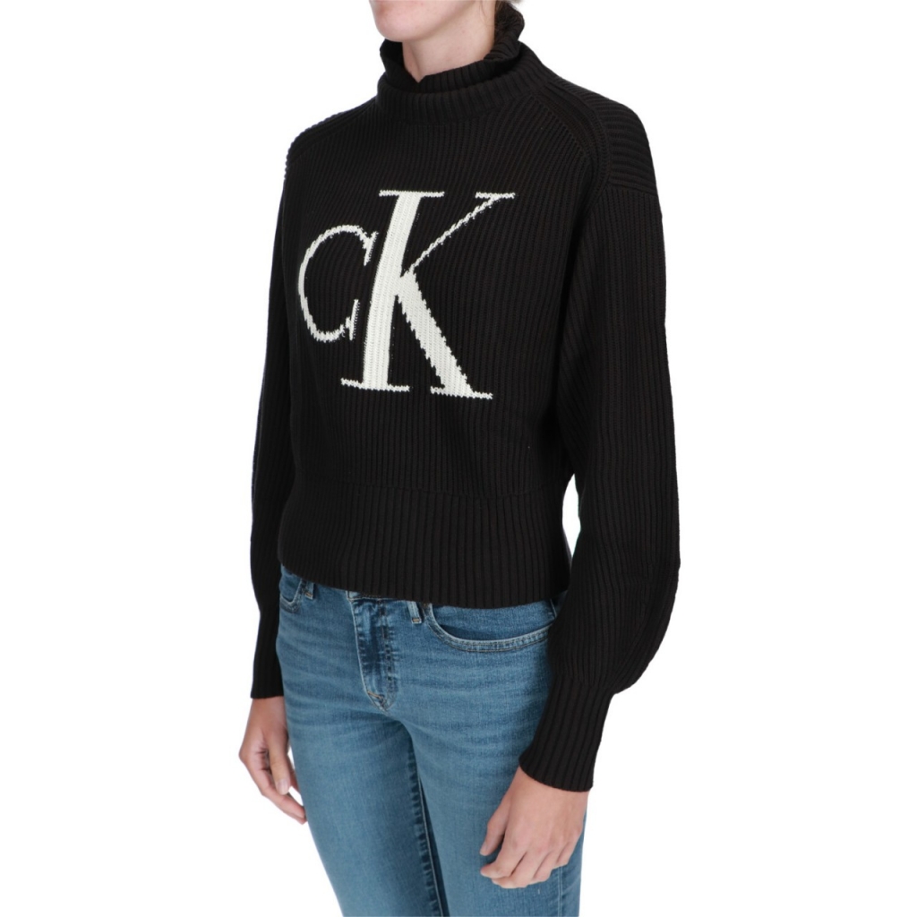 Maglia Calvin Klein Jeans Donna Blown Up Ck Loose BEH CK BLACK