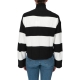 Maglia Calvin Klein Jeans Donna Label Chunky Sweater 0GO BLACK WHITE