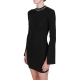 Vestito Calvin Klein Jeans Donna Logo Intarsia BEH CK BLACK