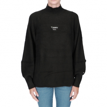 Maglia Tommy Hilfiger Donna Turtleneck Lofty BDS BLACK