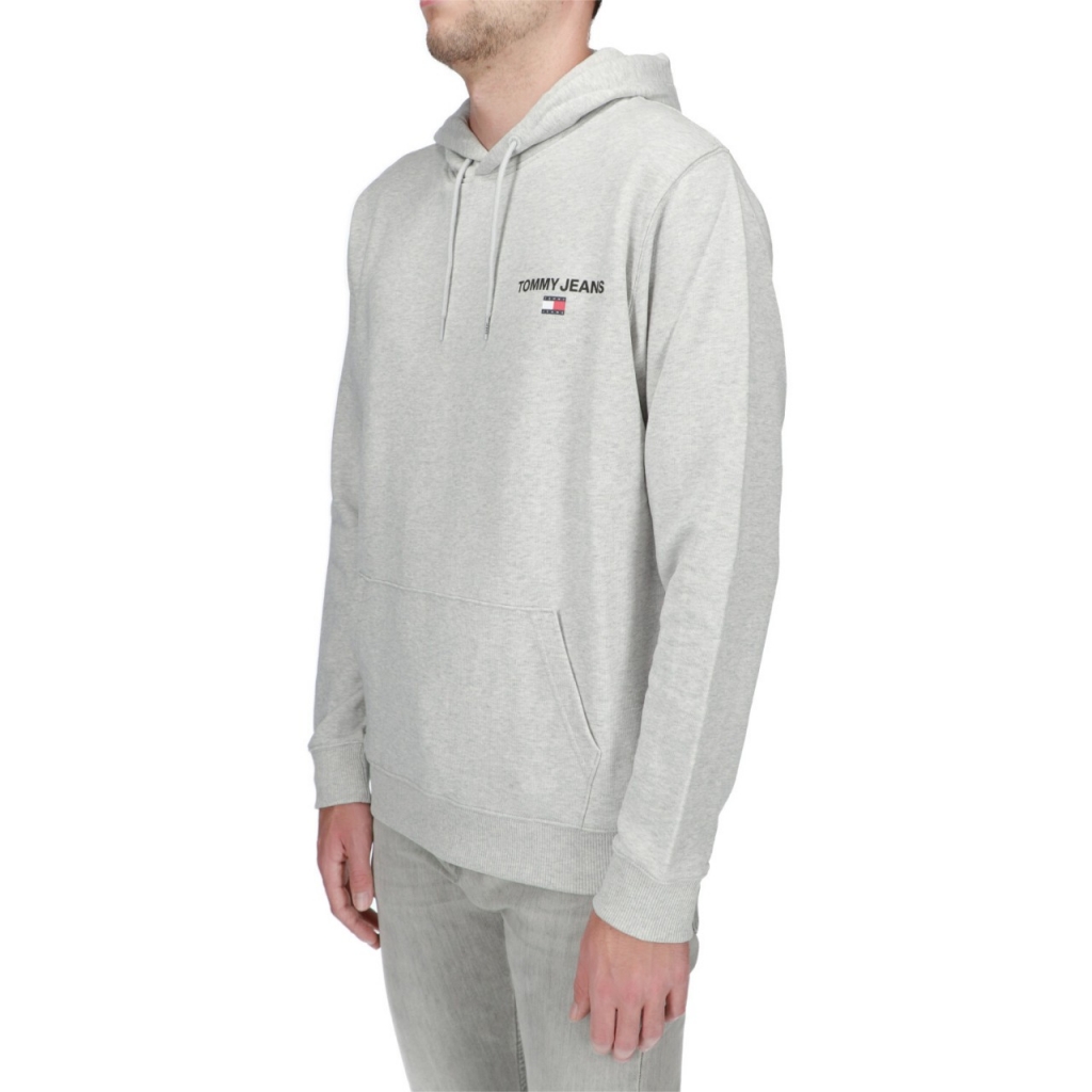 Felpa Tommy Hilfiger Jeans Uomo Reg Entry Graphic PJ4 SILVER GREY
