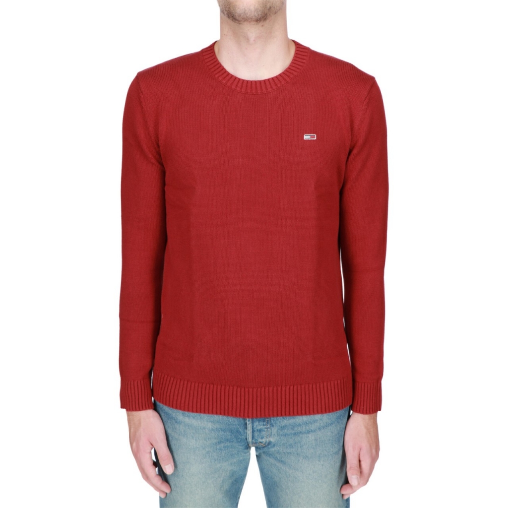 Maglia Tommy Hilfiger Jeans Uomo Tjm Essential Crew XJS ROUGE