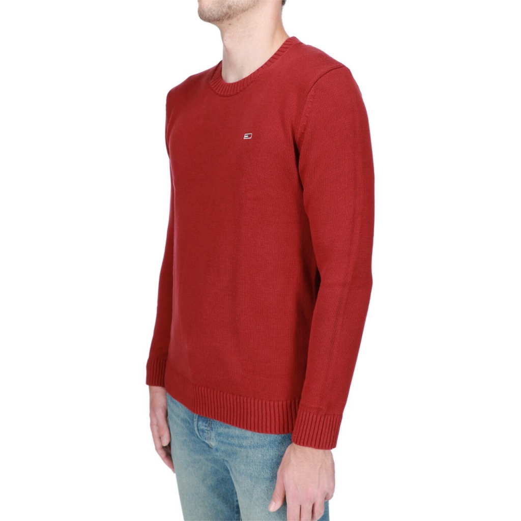 Maglia Tommy Hilfiger Jeans Uomo Tjm Essential Crew XJS ROUGE