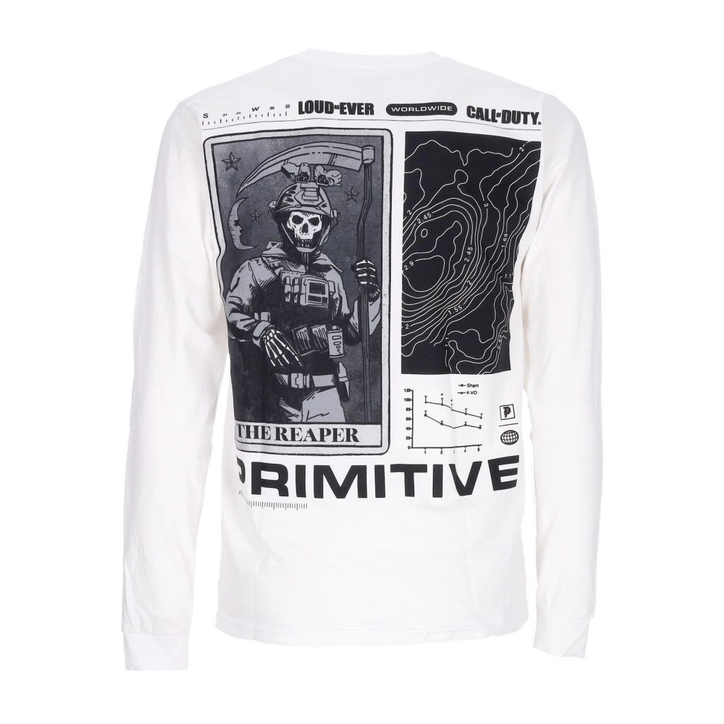 maglietta manica lunga uomo tactics l/s tee x call of duty WHITE