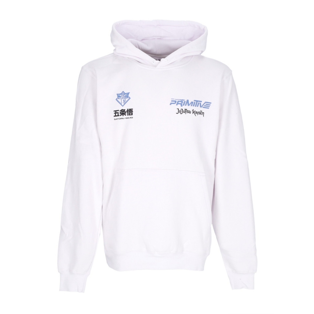felpa cappuccio uomo satoru hoodie x jujutsu kaisen WHITE