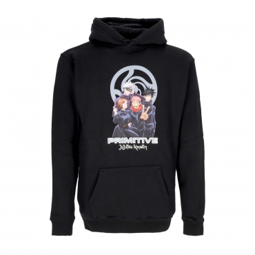 felpa cappuccio uomo jujutsu united hoodie x jujutsu kaisen BLACK