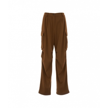 Pantaloni cargo marrone