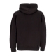 felpa cappuccio uomo script embroidery hooded BLACK/WHITE