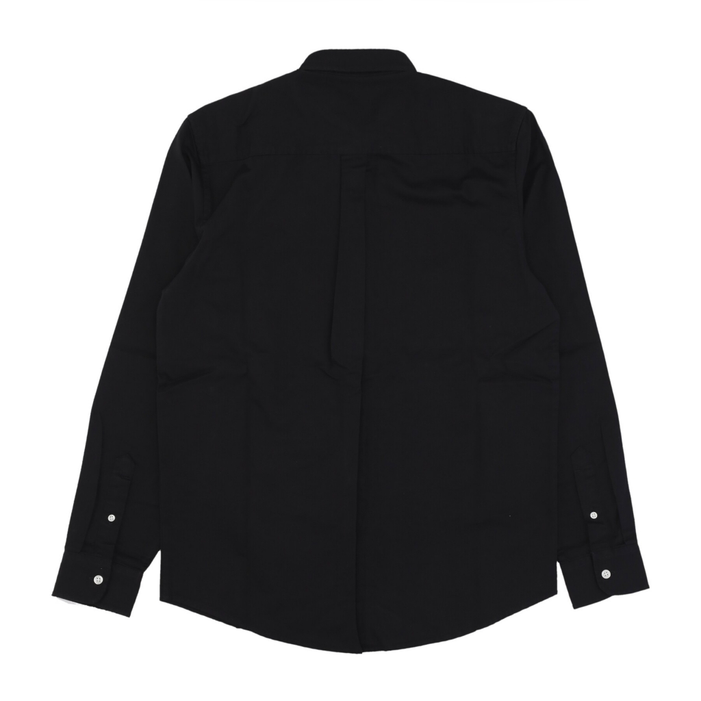 camicia manica lunga uomo l/s madison shirt BLACK/WAX