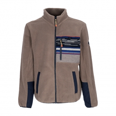 giubbotto pile uomo wonderer track jacket CLAY