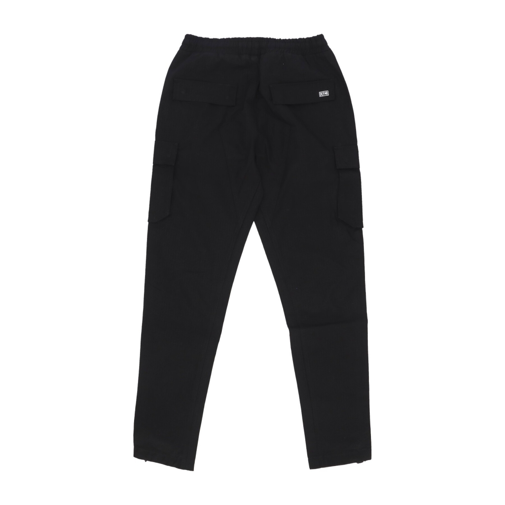 pantalone lungo uomo cotton ripstop laced easy cargo BLACK