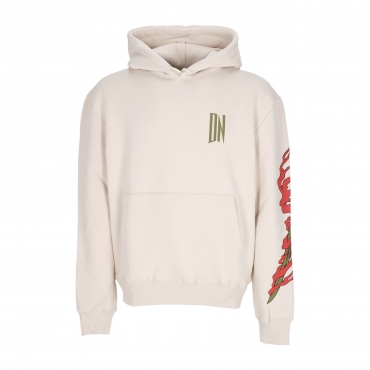 felpa cappuccio uomo ryu dragon hoodie BEIGE