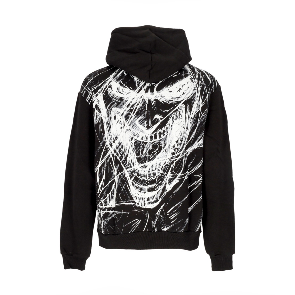 felpa cappuccio uomo sketch hoodie x attack on titan BLACK