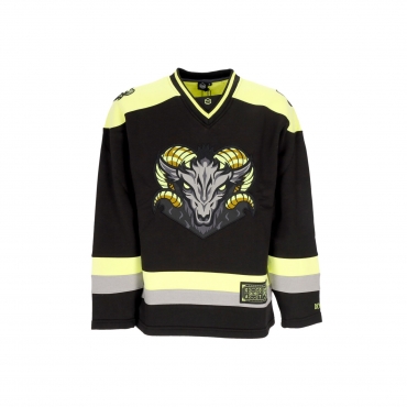 felpa tipo hockey uomo goat hockey crewneck BLACK