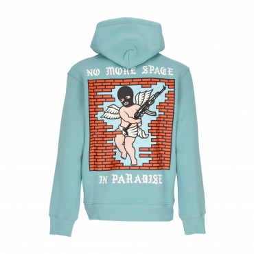 felpa cappuccio uomo no more space hoodie AQUA