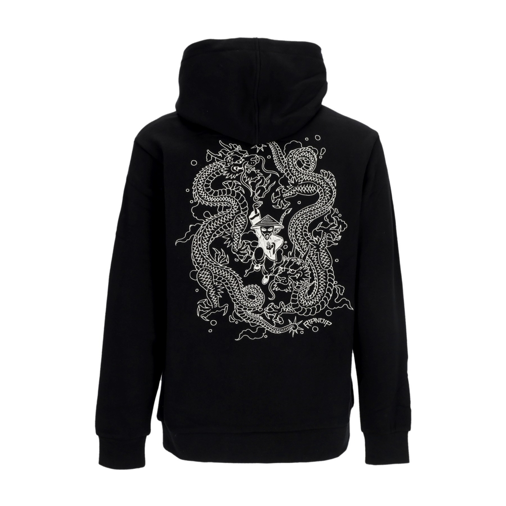 felpa cappuccio uomo ryu hoodie BLACK