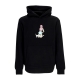 felpa cappuccio uomo mirror mirror hoodie BLACK