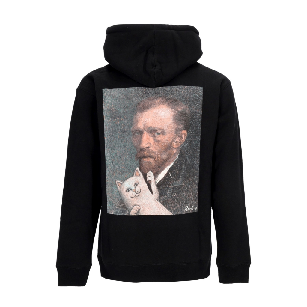 felpa cappuccio uomo van nermal hoodie BLACK