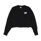 maglietta manica lunga corta donna lord nermal cropped pocket tee BLACK