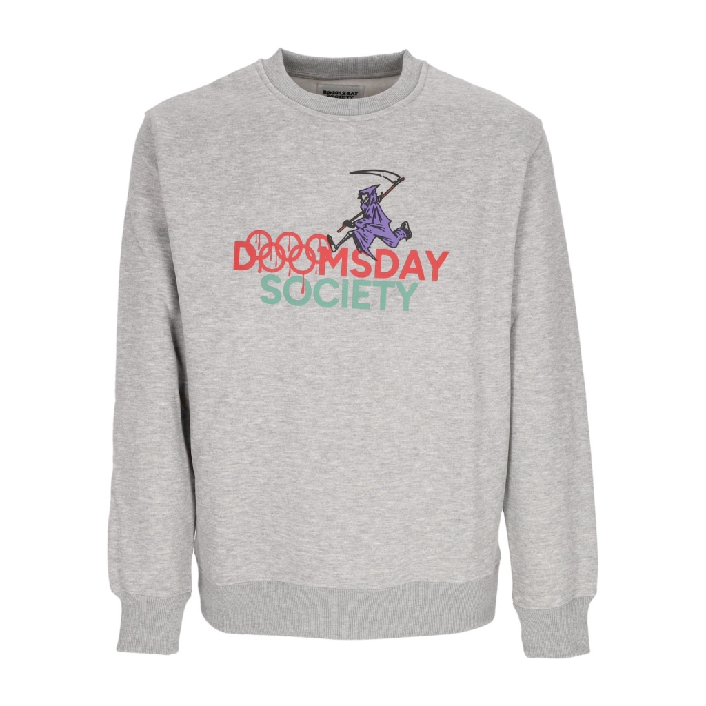 DOOMSDAY felpa girocollo uomo evil23 crewneck SPORT GREY Felpe Bowdoo
