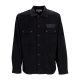 camicia manica lunga uomo art of seeing flannel shirt BLACK
