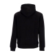 felpa cappuccio uomo no more space embroidered hoodie BLACK