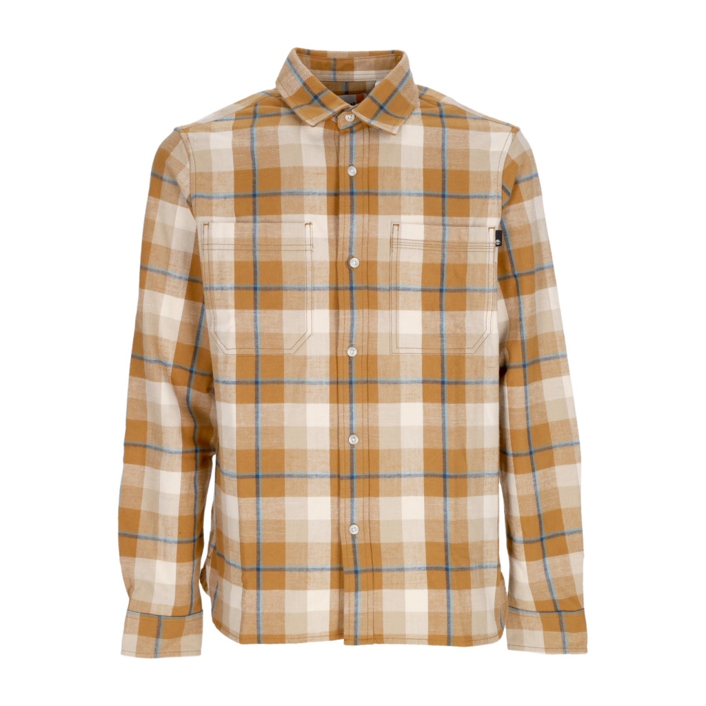 camicia manica lunga uomo work hvy flannel shirt WHEAT BOOT