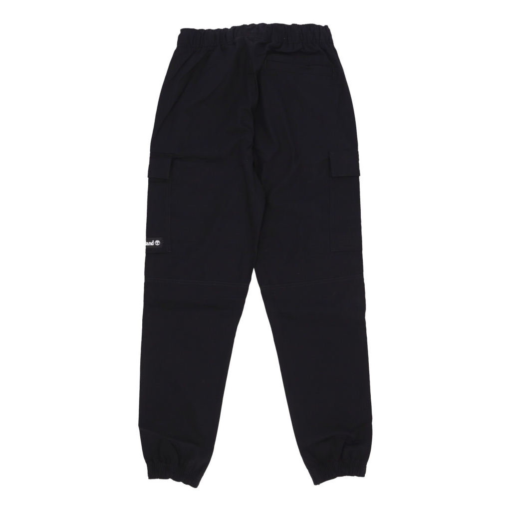 pantalone lungo uomo cargo ripstop pant BLACK