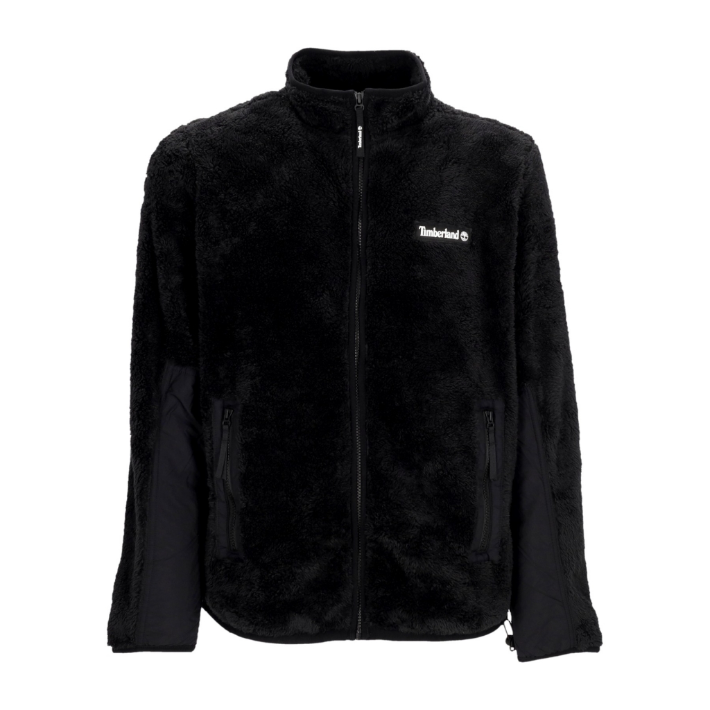 orsetto uomo high pile fleece jacket BLACK