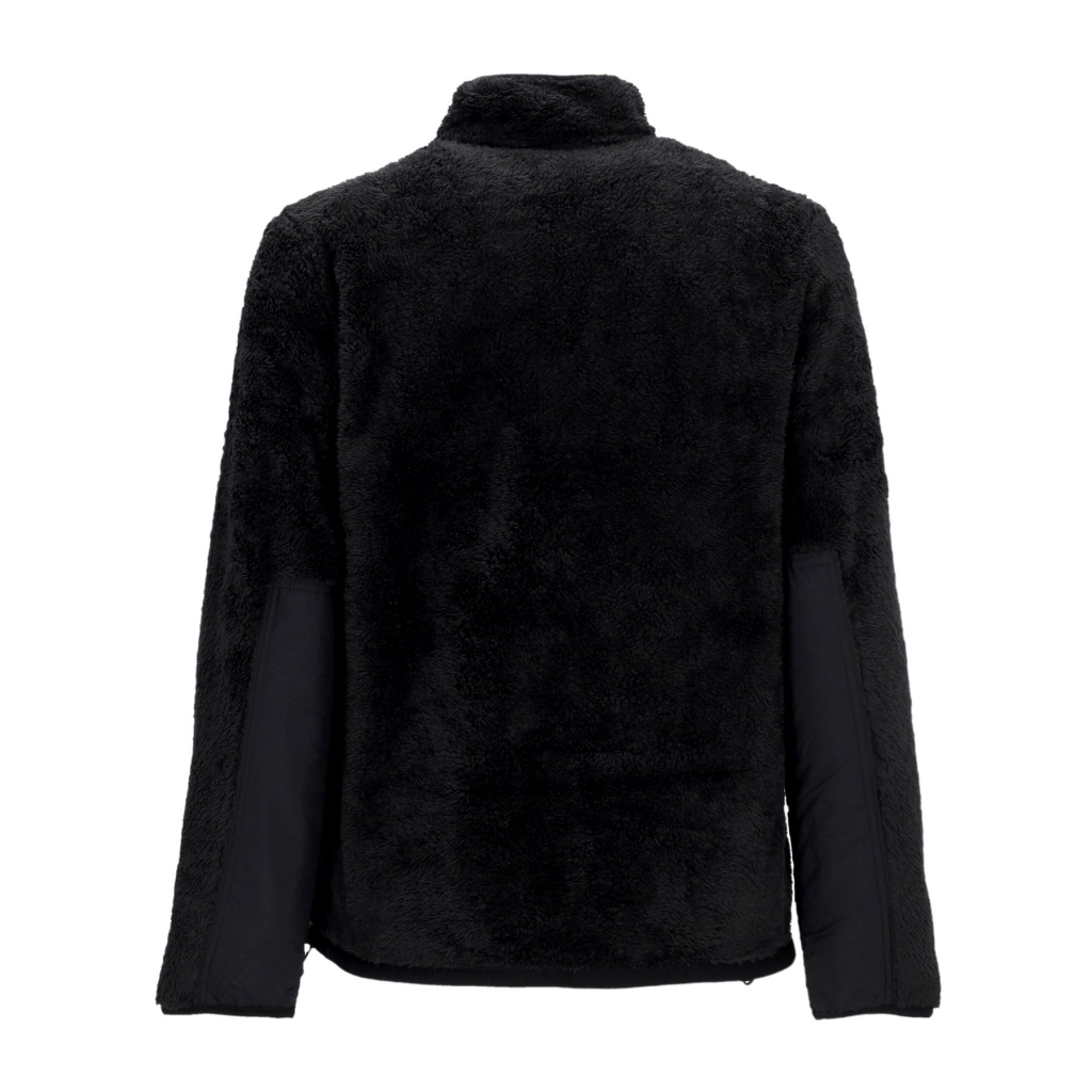 orsetto uomo high pile fleece jacket BLACK