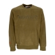 felpa girocollo uomo linear logo crewneck DARK OLIVE