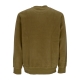 felpa girocollo uomo linear logo crewneck DARK OLIVE