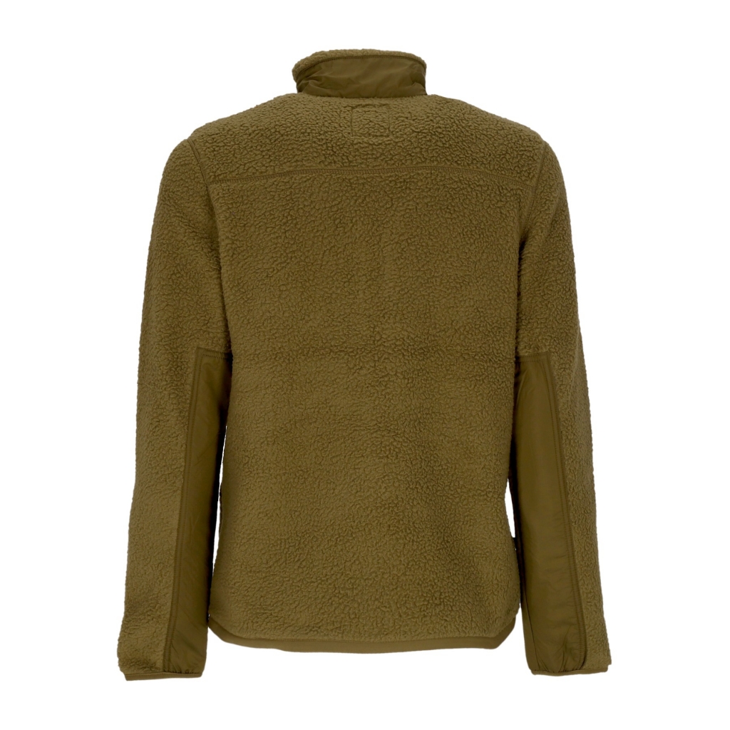 giubbotto pile uomo mm sherpa fleece jacket DARK OLIVE