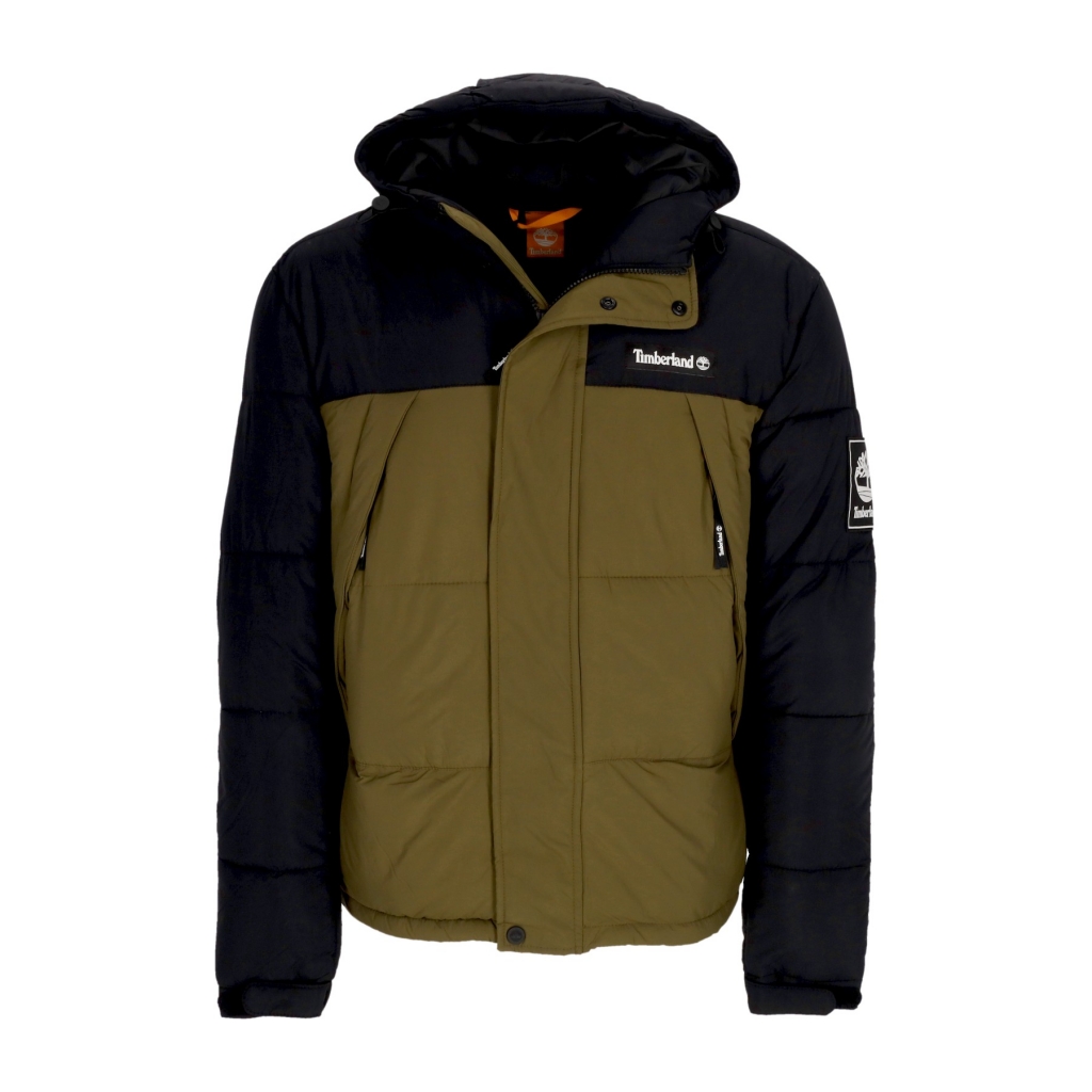 piumino uomo archive puffer jacket BLACK DARK OLIVE Bowdoo
