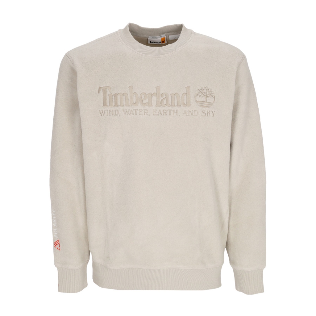 felpa girocollo uomo linear logo crewneck ISLAND FOSSIL