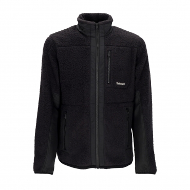 giubbotto pile uomo mm sherpa fleece jacket BLACK