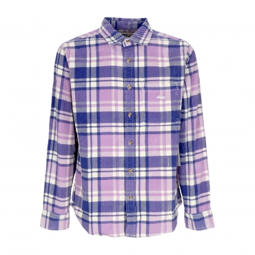 camicia manica lunga uomo benny cord woven l/s PURPLE ROSE MULTI