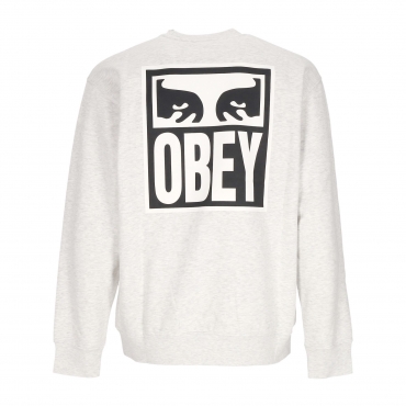 felpa girocollo uomo eyes icon crew premium fleece HEATHER GREY