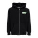 felpa cappuccio zip uomo city watch dog premium zip hooded fleece BLACK