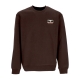 felpa girocollo uomo dont just watch it burn crew fleece x napapijri DARK BROWN