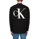 Maglia Calvin Klein Jeans Uomo Blown Up Ck Mock BEH CK BLACK