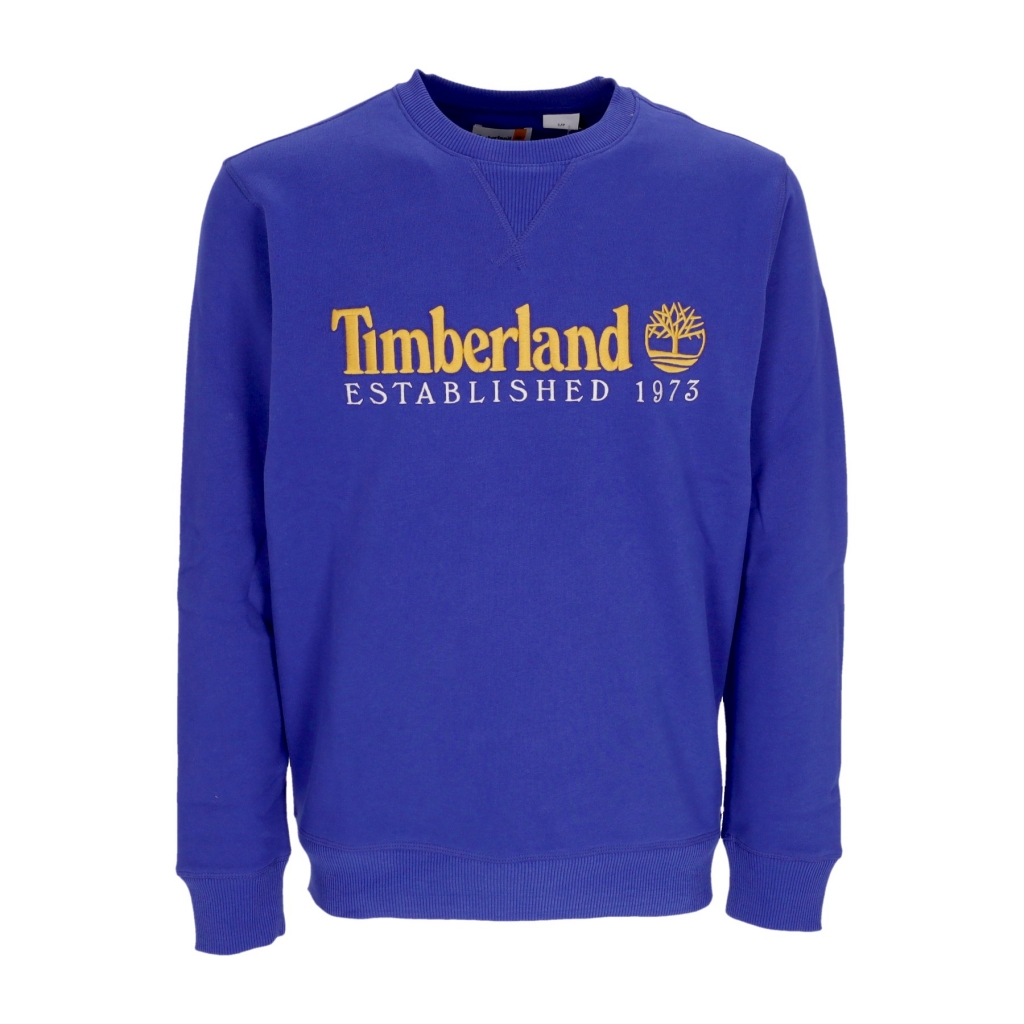 felpa girocollo uomo l/s est 1973 crewneck CLEMATIS BLUE