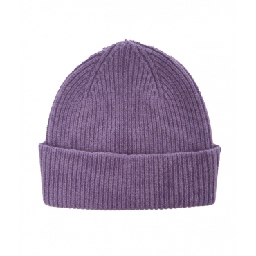 Beanie in maglia viola