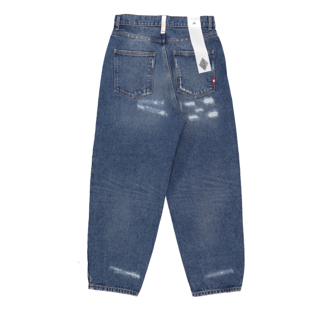 AMISH - jeans donna w baggy denim RIPPED DENIM - Pantaloni e Shorts